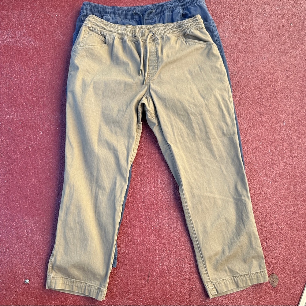 L.L. Bean BeanFlex Lined Canvas Pants Mens Standard Fit Bundle